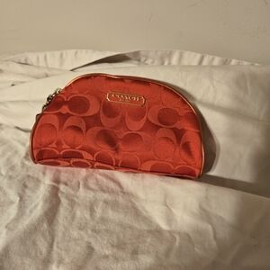 Coach Red Cosmetic Bag